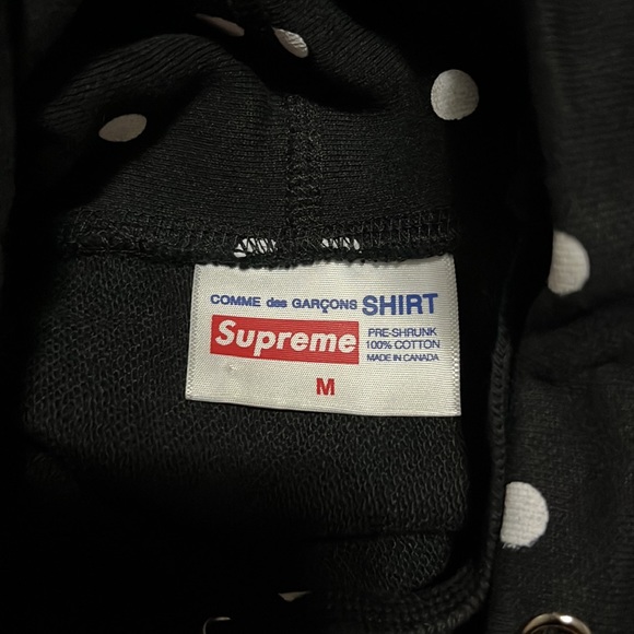 Supreme x cdg polka dot hoodie (2012) - Picture 3 of 7